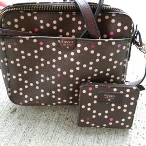 Fossil Crossbody purse and wallet